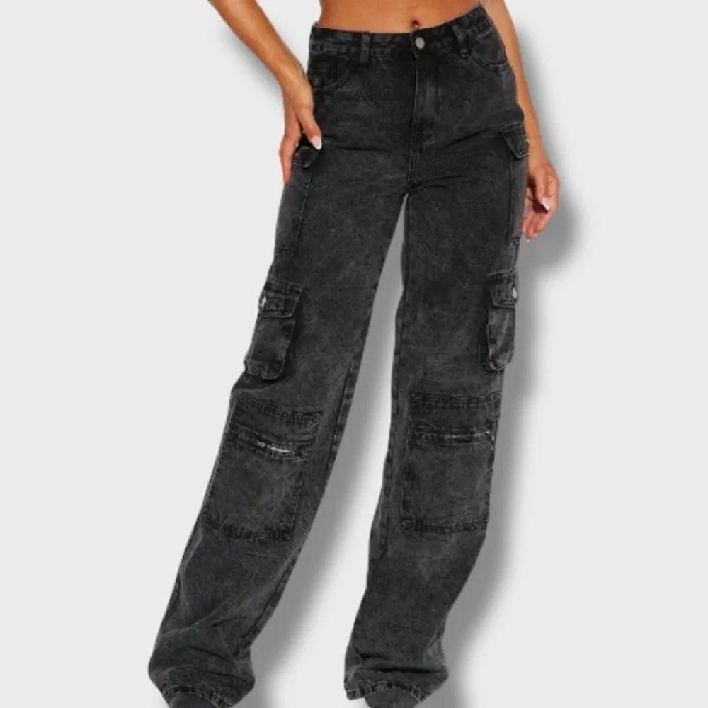 Tall Mad For You Cargo Jeans - 9 - Picture 1 of 3